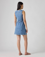 Джинсова міні-сукня Levi's сарафан 1161617549 (Блакитний S)