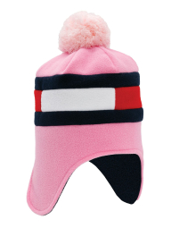 Дитяча флісова шапка-вушанка Tommy Hilfiger з помпоном 1159842351 (Рожевий 2-4)