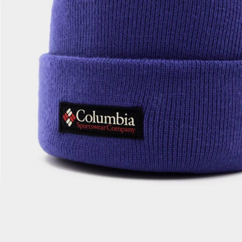 Вязаная шапка бини Columbia с логотипом 1159838555 (Синий One size)