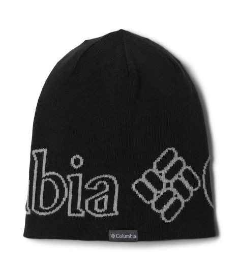Двусторонняя шапка бини Columbia с логотипом 1159838560 (Черный/Серый One size)