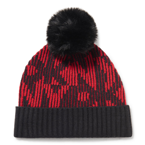 Стильная шапка DKNY с помпоном 1159850760 (Красный One size)