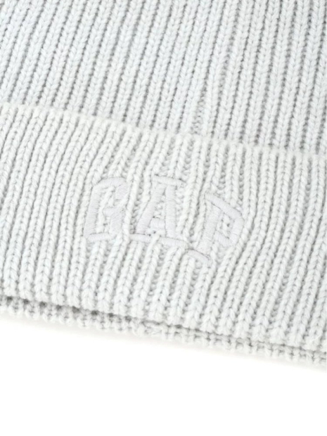 В'язана шапка біні GAP з логотипом 1159851176 (Сірий One size)