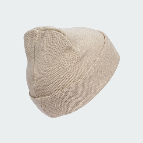 Шапка-бини Adidas с логотипом 1159851971 (Бежевый One size)