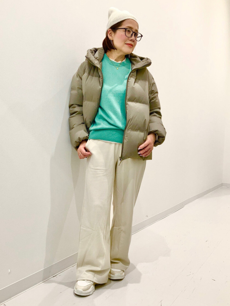 Вязаная шапка из пряжи Soufflé UNIQLO 1159856103 (Молочный One size)