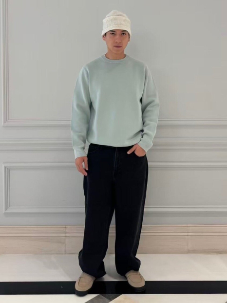 Вязаная шапка из пряжи Soufflé UNIQLO 1159856103 (Молочный One size)