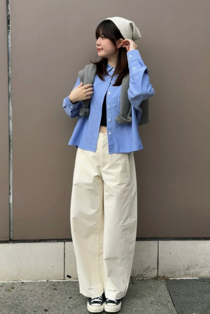 Вязаная шапка из пряжи Soufflé UNIQLO 1159856103 (Молочный One size)