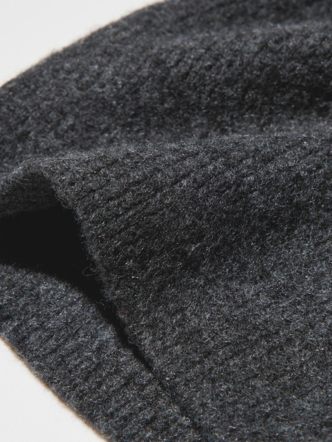 В'язана шапка UNIQLO 1159856514 (Сірий One size)