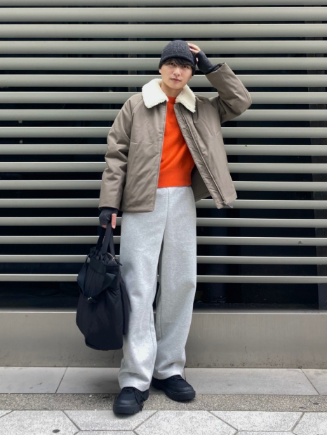 В'язана шапка UNIQLO 1159856514 (Сірий One size)