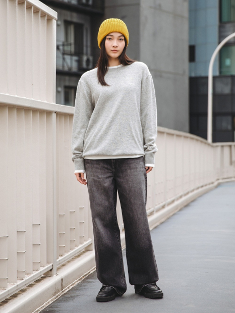 Вязаная шапка UNIQLO KAWS 1159856520 (Желтый One size)