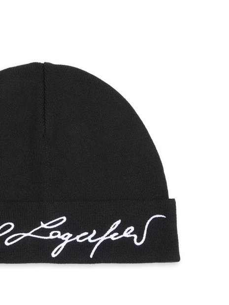 Шапка Karl Lagerfeld Paris с логотипом 1159857091 (Черный One size)