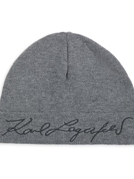 Шапка Karl Lagerfeld Paris с логотипом 1159857092 (Серый One size)