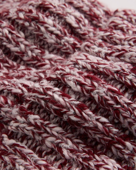 В'язана шапка Levi's 1159857362 (Білий/Бордовий One size)