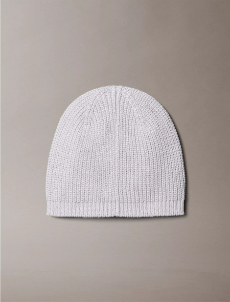 Женская вязаная шапка Calvin Klein с блеском 1159859906 (Сиреневый One size)