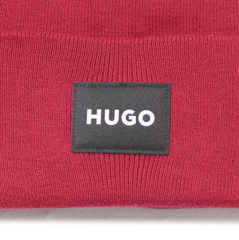 В'язана шапка HUGO by Hugo Boss з логотипом 1159860017 (Червоний One size)