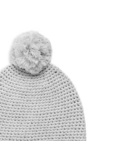 Вязаная шапка UGG с помпоном 1159860544 (Серый One size)