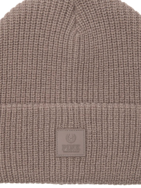 Женская шапка Victoria's Secret Pink с логотипом 1159861398 (Коричневый One size)