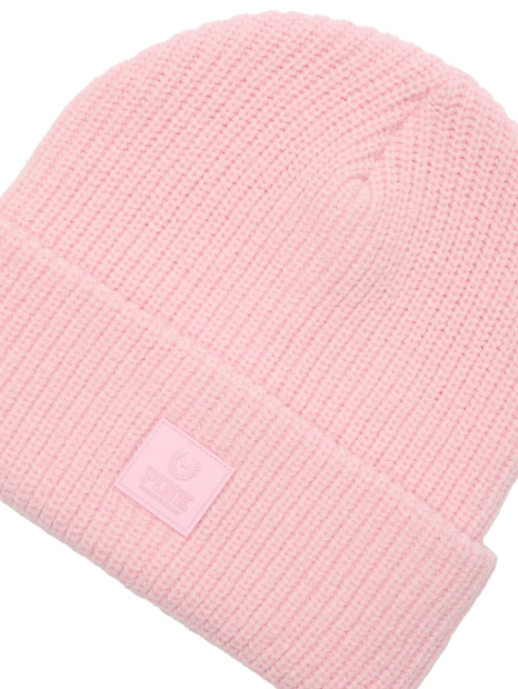 Женская шапка Victoria's Secret Pink с логотипом 1159861551 (Розовый One size)