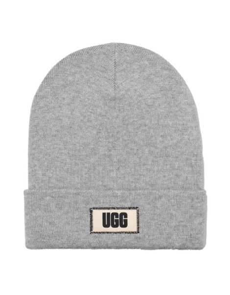 Вязаная шапка-бини UGG с логотипом 1159861603 (Серый One size)