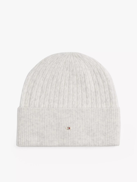 Вязаная шапка - бини Tommy Hilfiger 1159862767 (Молочный One size)