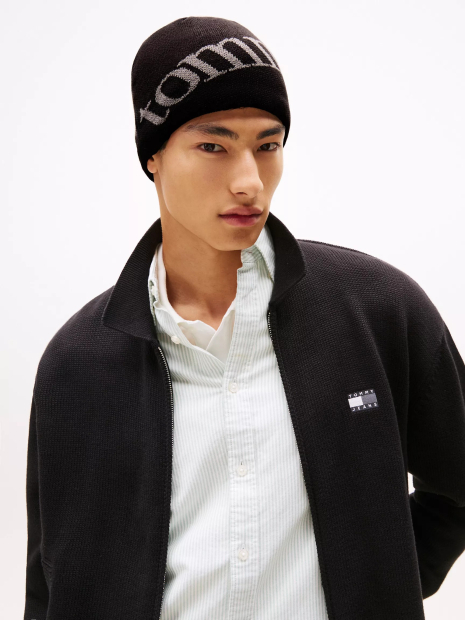 Шапка с логотипом Tommy Hilfiger 1159862846 (Черный One size)