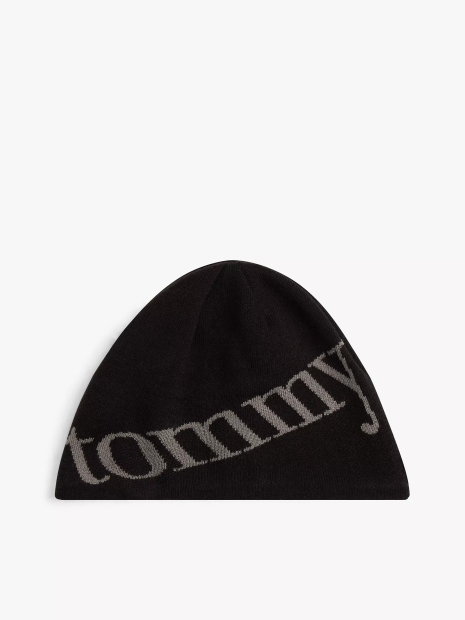 Шапка с логотипом Tommy Hilfiger 1159862846 (Черный One size)