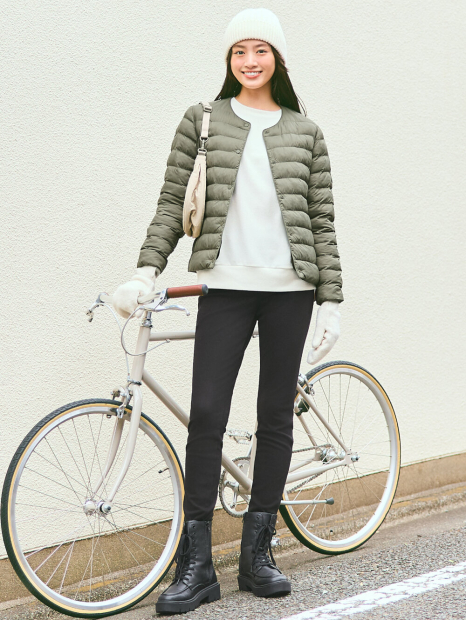 Вязаная шапка UNIQLO HEATTECH 1159863623 (Молочный One size)
