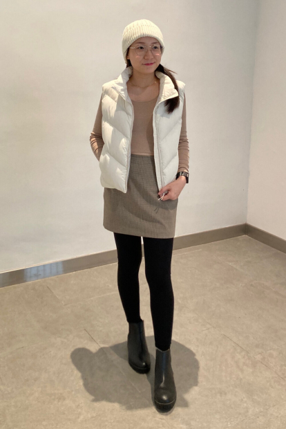 Вязаная шапка UNIQLO HEATTECH 1159863623 (Молочный One size)