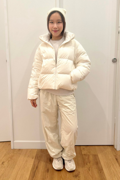 Вязаная шапка UNIQLO HEATTECH 1159863623 (Молочный One size)