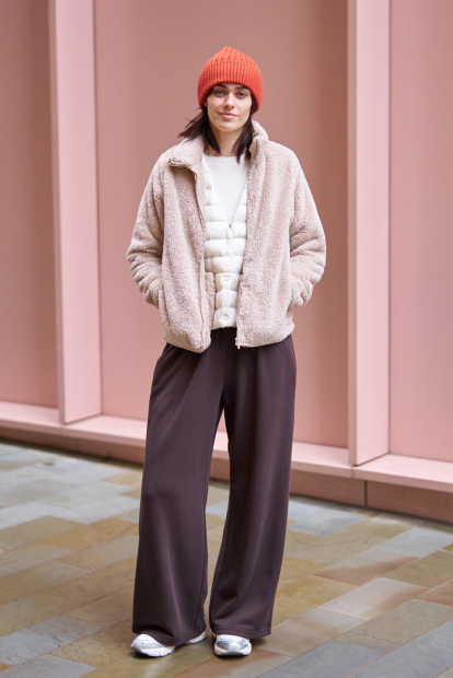 Вязаная шапка UNIQLO HEATTECH 1159865275 (Оранжевый One size)