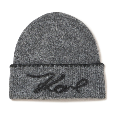 Шапка Karl Lagerfeld Paris с логотипом 1159865307 (Серый One size)