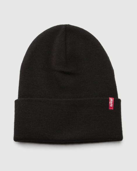 Вязаная шапка-бини Levi's 1160304223 (Черный One size)