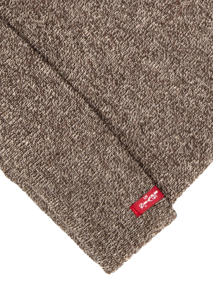 В'язана шапка-біні Levi's 1160305698 (Коричневий One size)