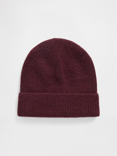 Вязаная шапка GAP 1160611203 (Бордовый One size)