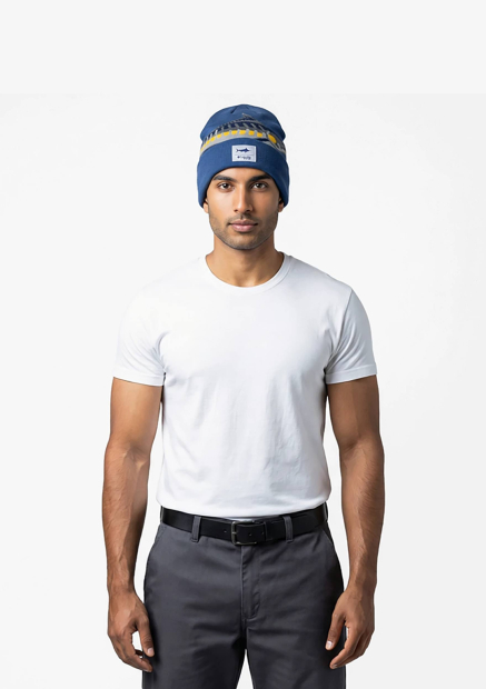 В'язана шапка біні Columbia з малюнком 1162649472 (Синій One size)