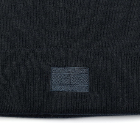 Вязаная шапка - бини Tommy Hilfiger 1162747705 (Синий One size)