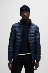 Вязаная шапка бини Hugo Boss с логотипом 1159840431 (Синий One size)