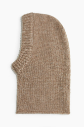 В'язана балаклава H&M меланж 1159842060 (Коричневий One size)