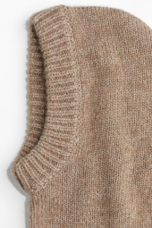 В'язана балаклава H&M меланж 1159842060 (Коричневий One size)