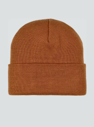 Вязаная шапка бини Columbia с логотипом 1159842587 (Коричневый One size)