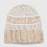 Женская вязаная шапка Calvin Klein 1159843612 (Бежевый One size)