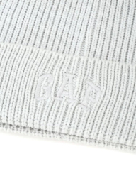 В'язана шапка біні GAP з логотипом 1159851176 (Сірий One size)