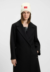 В'язана шапка біні Hugo Boss з логотипом 1159851438 (Молочний One size)