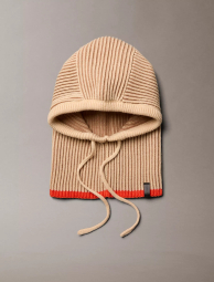 Балаклава Calvin Klein на завязках 1159851458 (Бежевый/Коричневый One size)