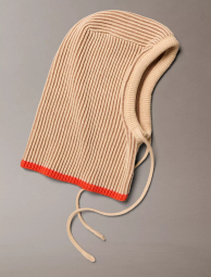 Балаклава Calvin Klein на завязках 1159851458 (Бежевый/Коричневый One size)