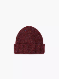 Вязаная шапка бини Levi's с логотипом 1159852846 (Бордовый One size)