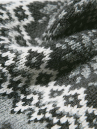 В'язана шапка-біні UNIQLO HEATTECH з вушками 1159854806 (Сірий One size)