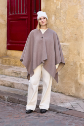 Вязаная шапка из пряжи Soufflé UNIQLO 1159856103 (Молочный One size)