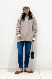 Вязаная шапка из пряжи Soufflé UNIQLO 1159856103 (Молочный One size)