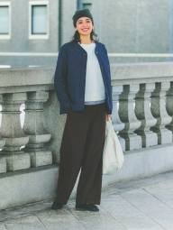 В'язана шапка UNIQLO 1159856514 (Сірий One size)