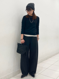 В'язана шапка UNIQLO 1159856514 (Сірий One size)